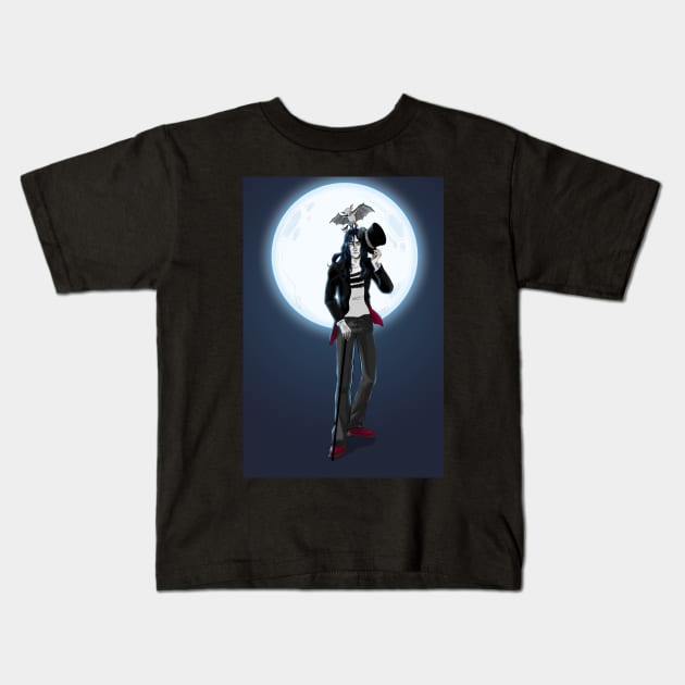 Sleepy vampire Kids T-Shirt by trillianmc